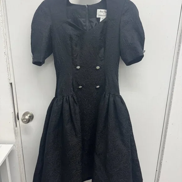 Teri Jon by Ricki Freeman Black Cocktail / Evening / Formal Dress - Size 8 - Picture 5 of 15